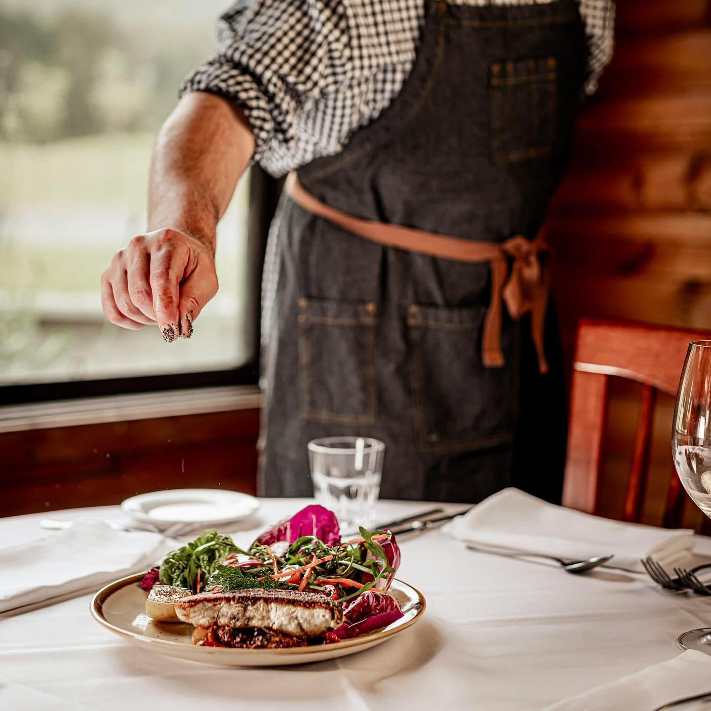 Barramundi with light Italian flavours,  made for summer at Osteria La Vallata ☀🍴Check out their full menu online and book your table @kvgcr